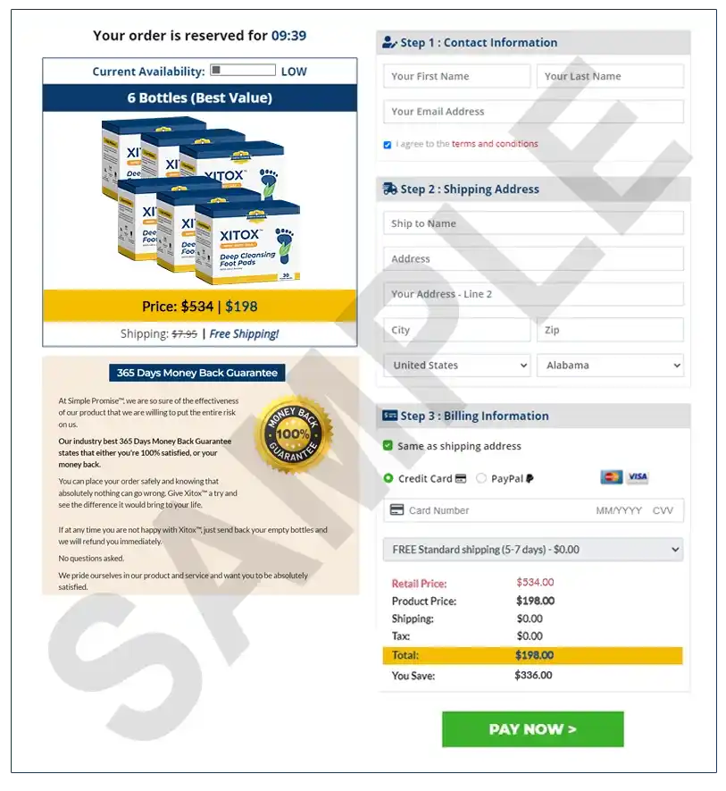Xitox Xitox Order Page
